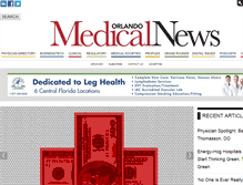 Tablet Screenshot of orlandomedicalnews.com